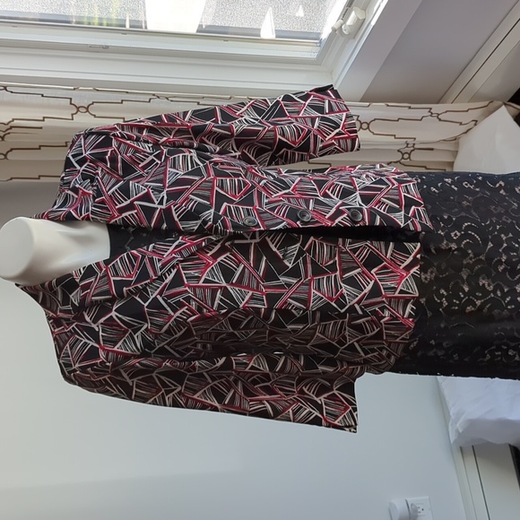 Dress Barn career jacket blazer red Medium  |  Petite - Picture 16 of 17